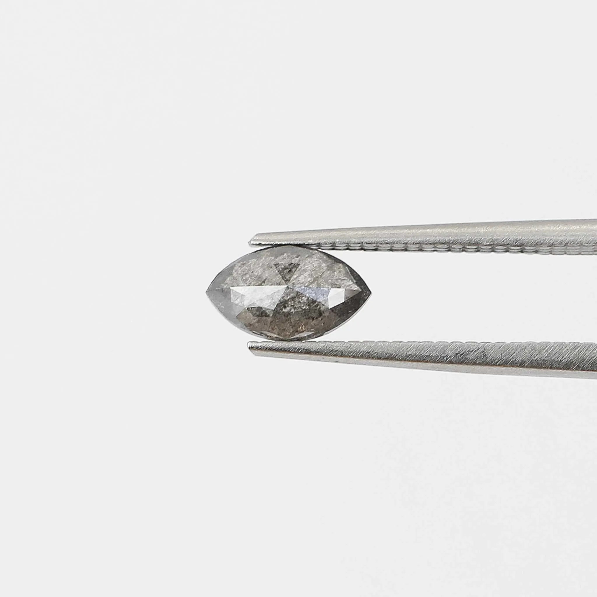 1.06ct Marquise Rose Cut Salt and Pepper Diamond