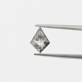 1.24ct Kite Rose Cut Salt and Pepper Diamond