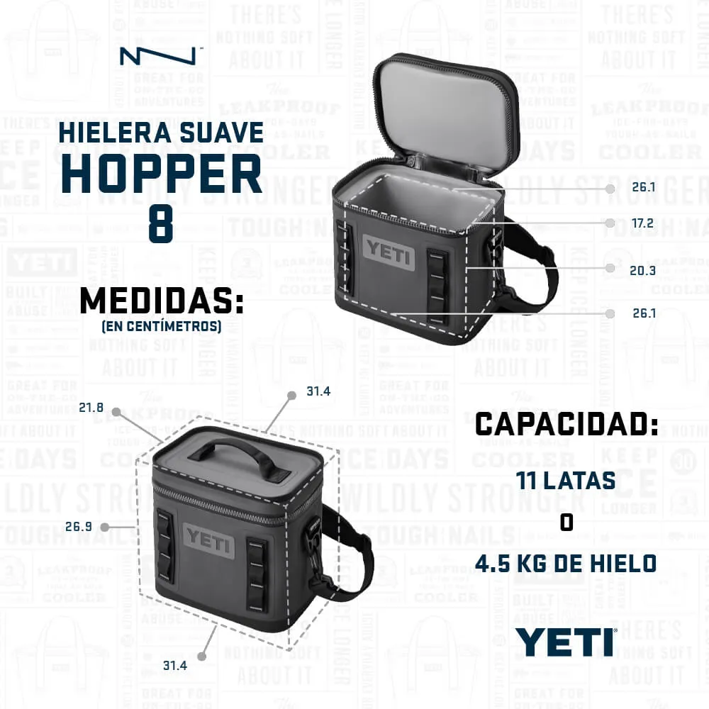 18060131173 HIELERA SUAVE HOPPER FLIP 8 HIGH DESERT CLAY MARCA YETI