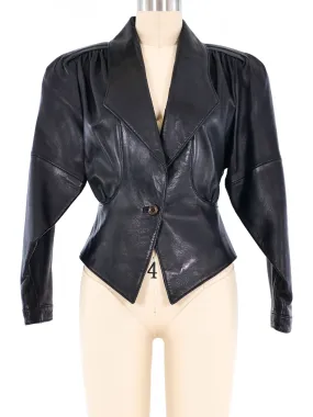 1980s Angular Leather Jacket