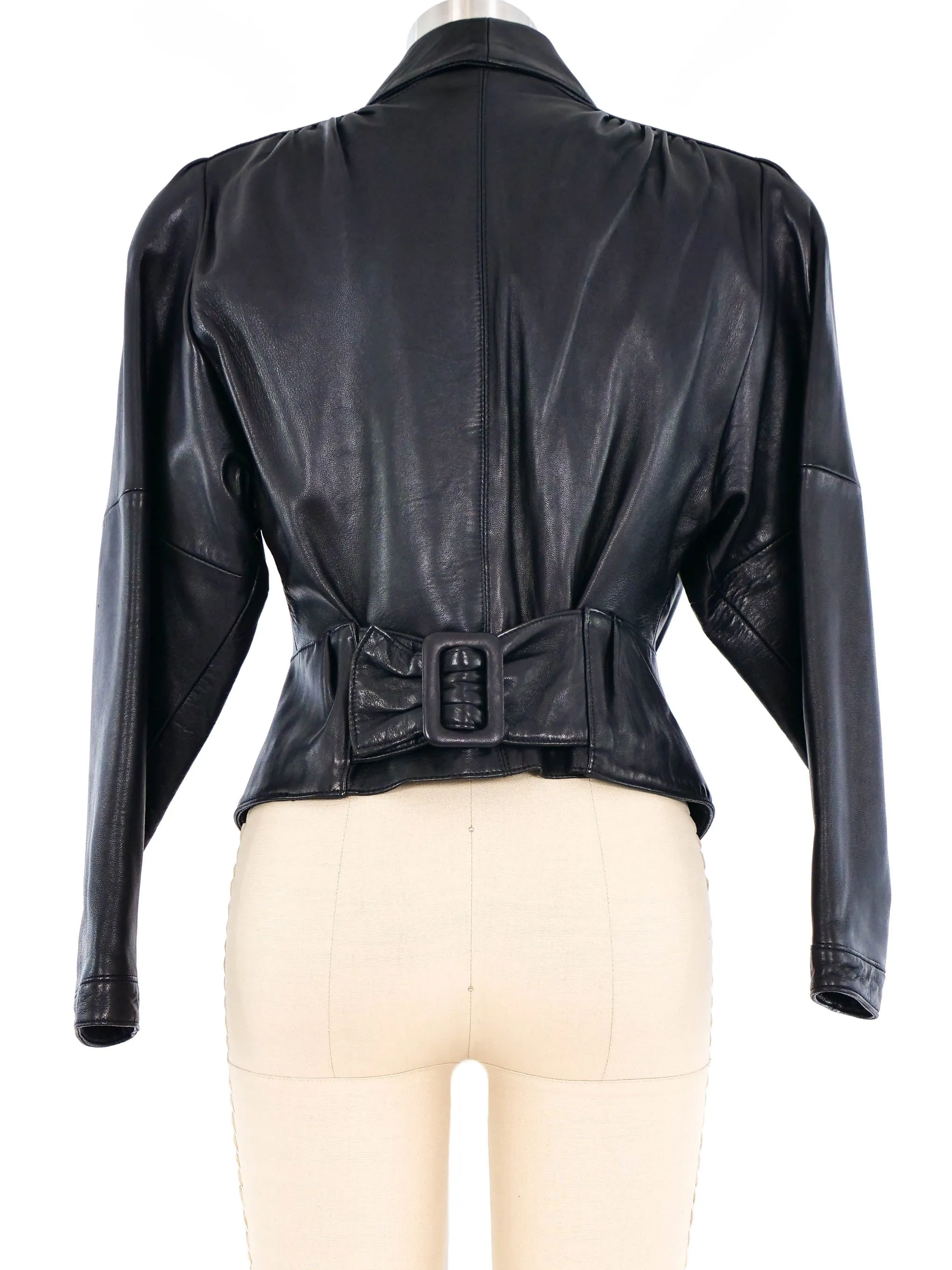 1980s Angular Leather Jacket