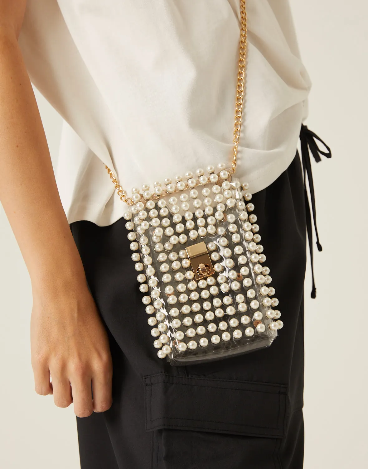 2-Way Clear Pearl Bag