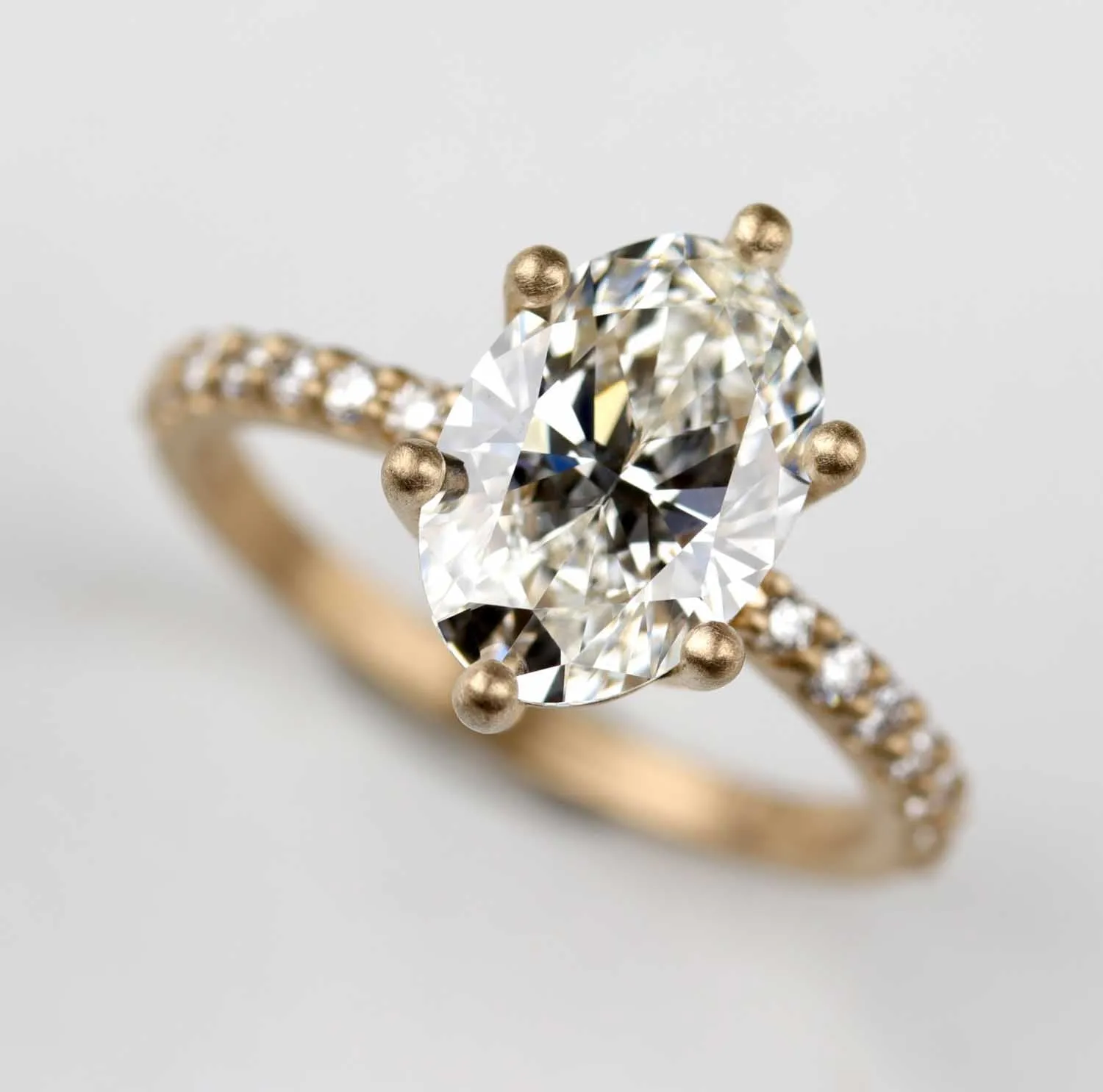 2.00ct Diamond Foundry Lab-grown Diamond Pave Engagement Ring