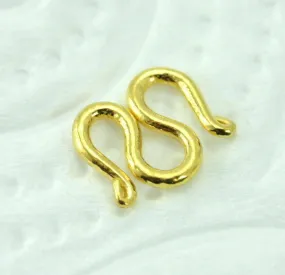 22k 22ct SOLID GOLD CLASP M STYLE BAHT FOR CHAIN AND BRACELET Small MF