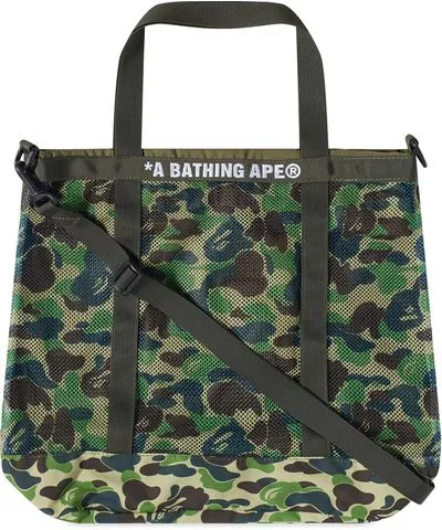 A Bathing Ape Men's ABC Camo Mesh Tote