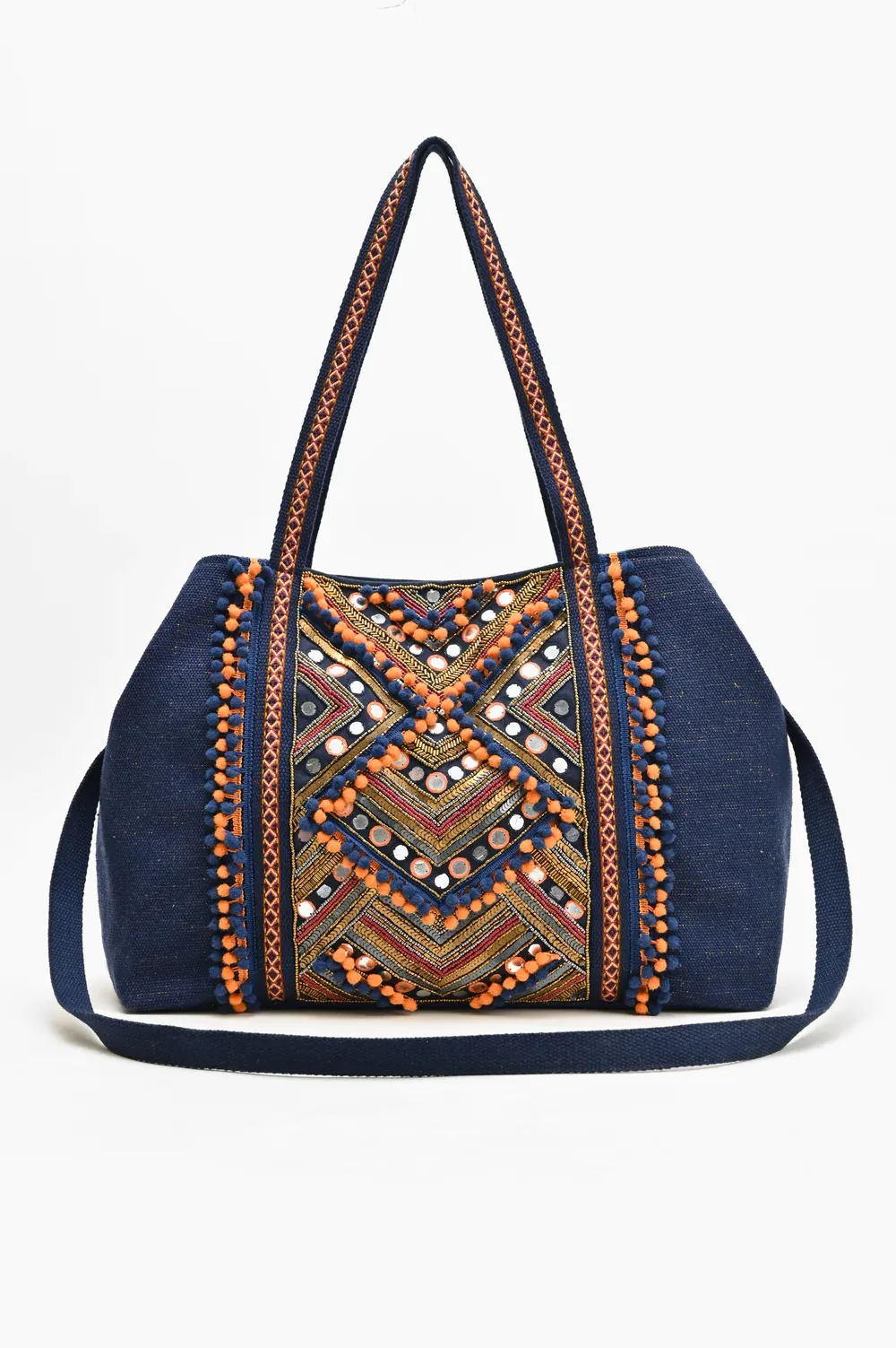 AB23-942 America & Beyond Go Boho Blue Tote