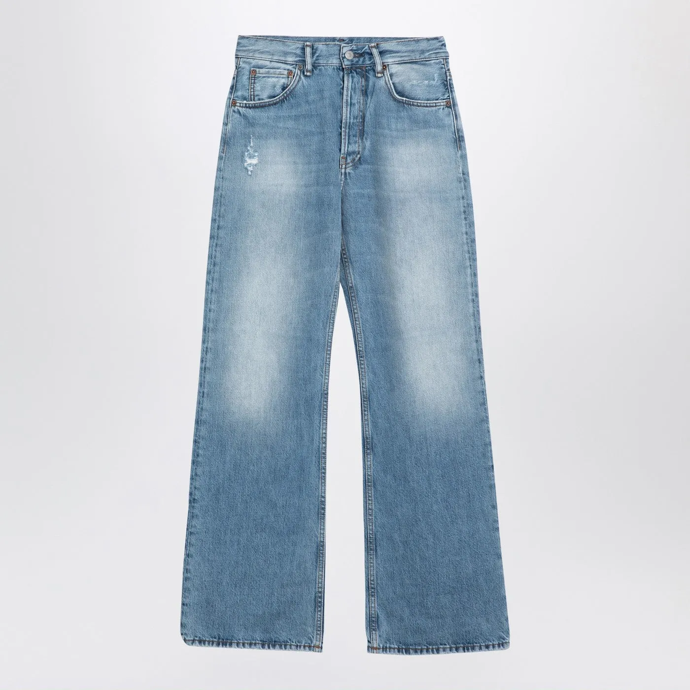 Acne Studios    Acne Studios Blue Washed Out Denim Jeans