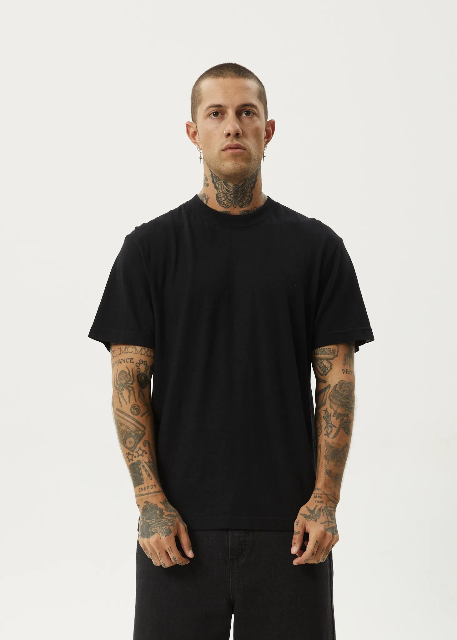 AFENDS Mens Classic - Retro Fit Tee - Black