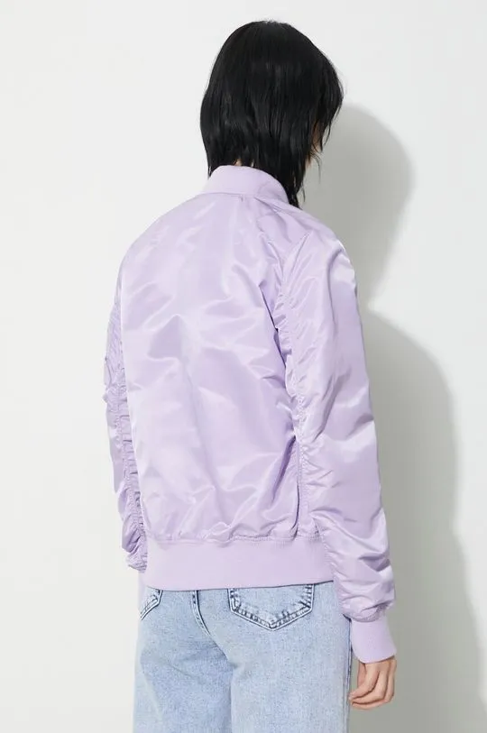 Alpha Industries bomber jacket MA-1 VF LW women’s violet color