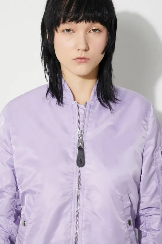 Alpha Industries bomber jacket MA-1 VF LW women’s violet color