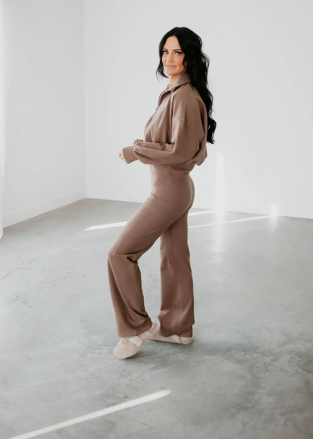 Amberly Brushed Straight Pant