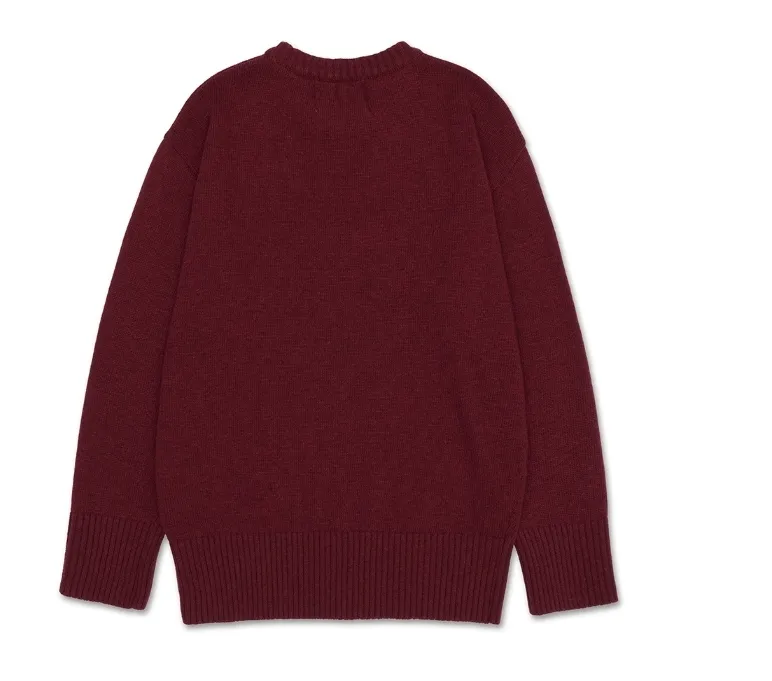 AMES-WORLDWIDE  |Casual Style Unisex Wool Street Style Long Sleeves Plain