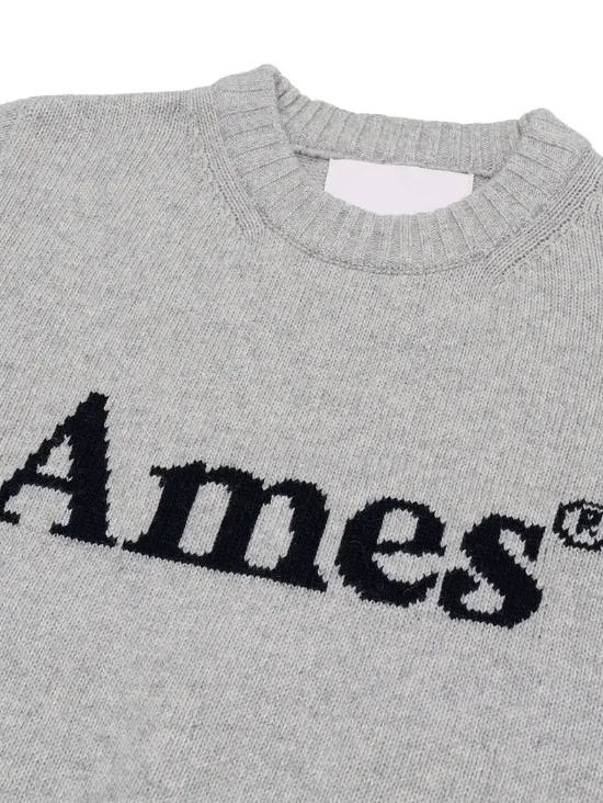 AMES-WORLDWIDE  |Casual Style Unisex Wool Street Style Long Sleeves Plain