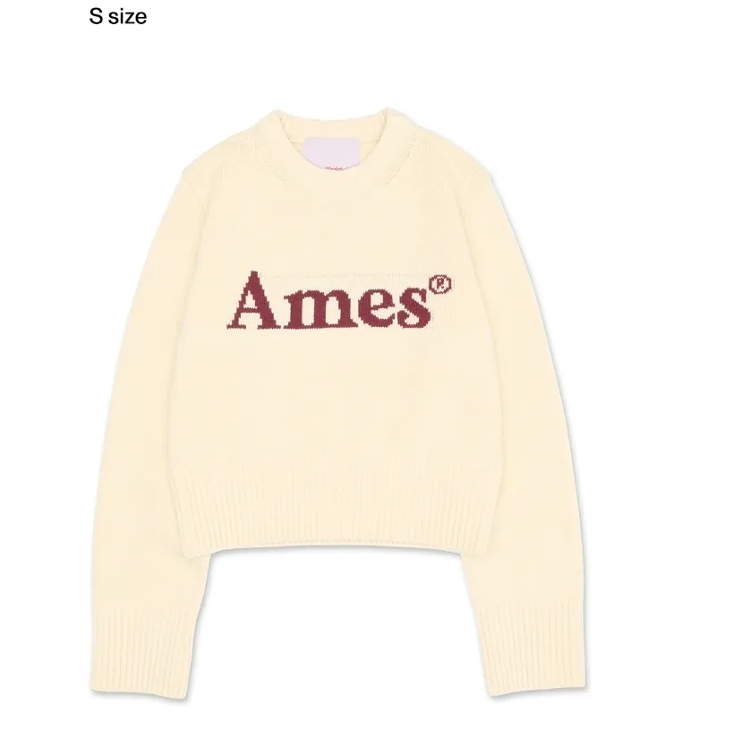 AMES-WORLDWIDE  |Casual Style Unisex Wool Street Style Long Sleeves Plain