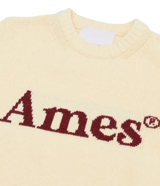 AMES-WORLDWIDE  |Casual Style Unisex Wool Street Style Long Sleeves Plain