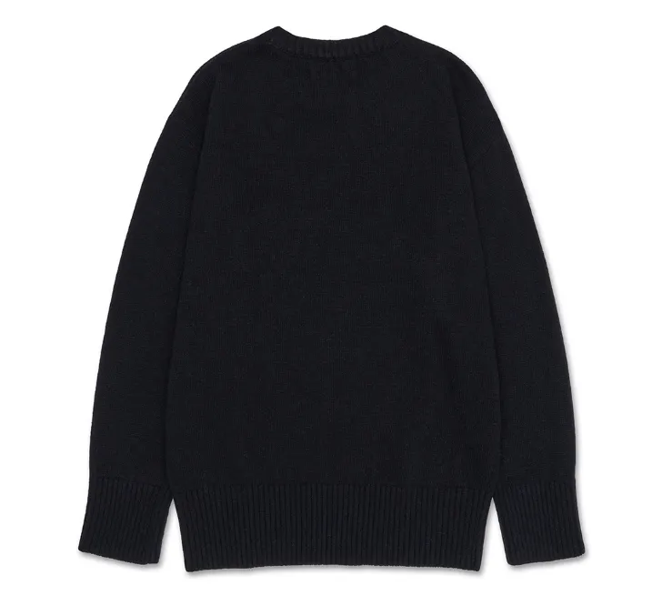 AMES-WORLDWIDE  |Casual Style Unisex Wool Street Style Long Sleeves Plain