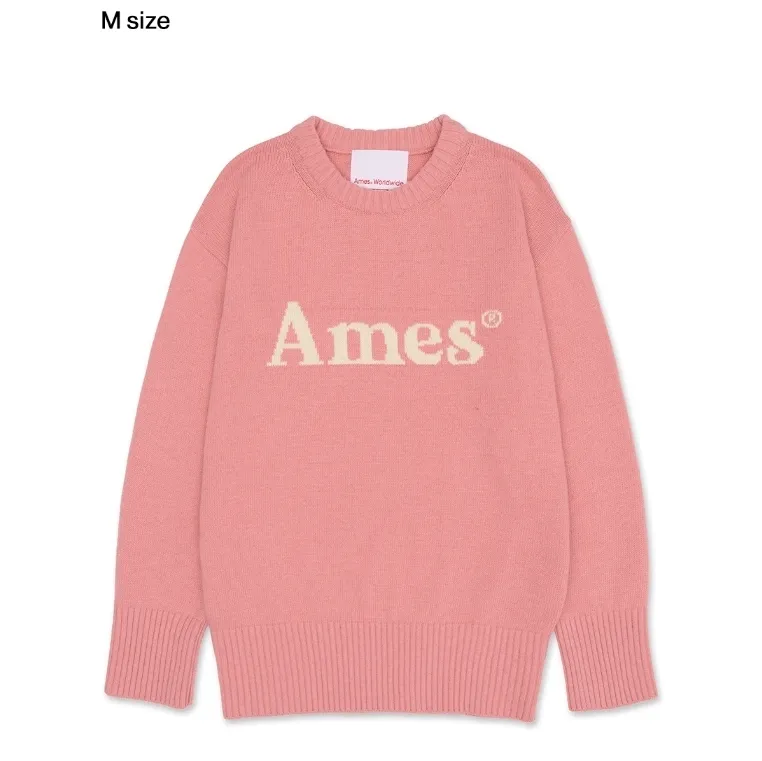 AMES-WORLDWIDE  |Casual Style Unisex Wool Street Style Long Sleeves Plain