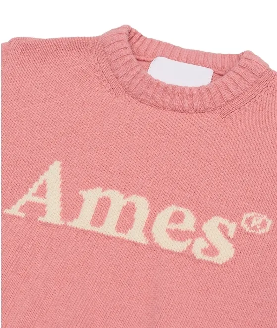 AMES-WORLDWIDE  |Casual Style Unisex Wool Street Style Long Sleeves Plain