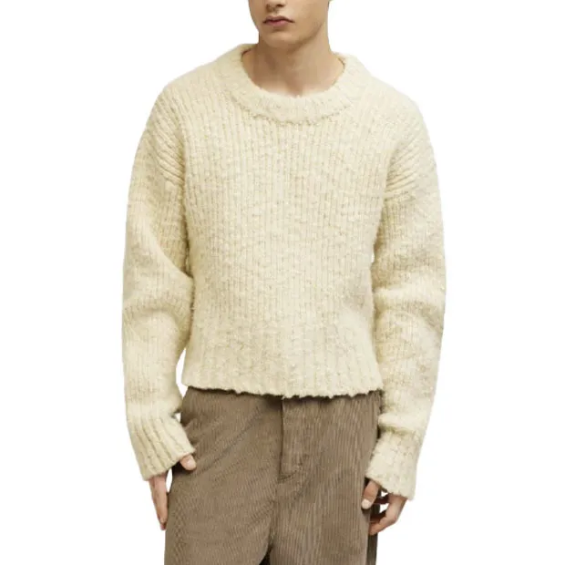 AMI PARIS  |Crew Neck Casual Style Wool Long Sleeves Plain