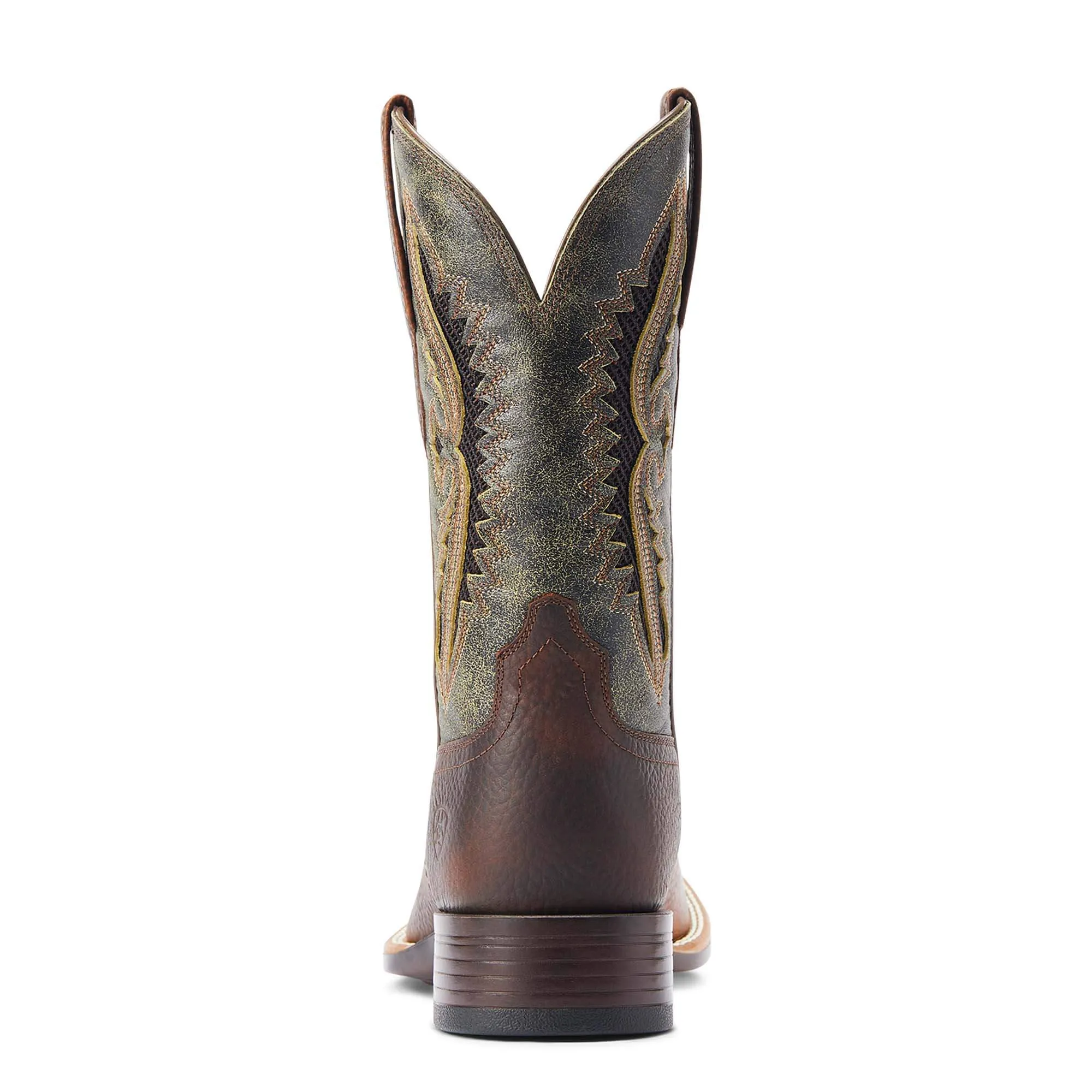 Ariat Men's Rowder VentTEK Western Boot-Rowdy Rust/Forest Green