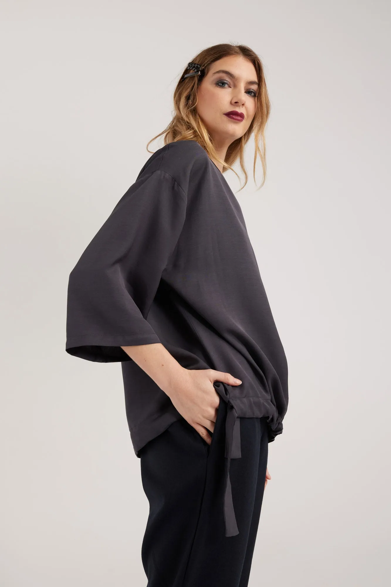 ASHER TOP | CHARCOAL