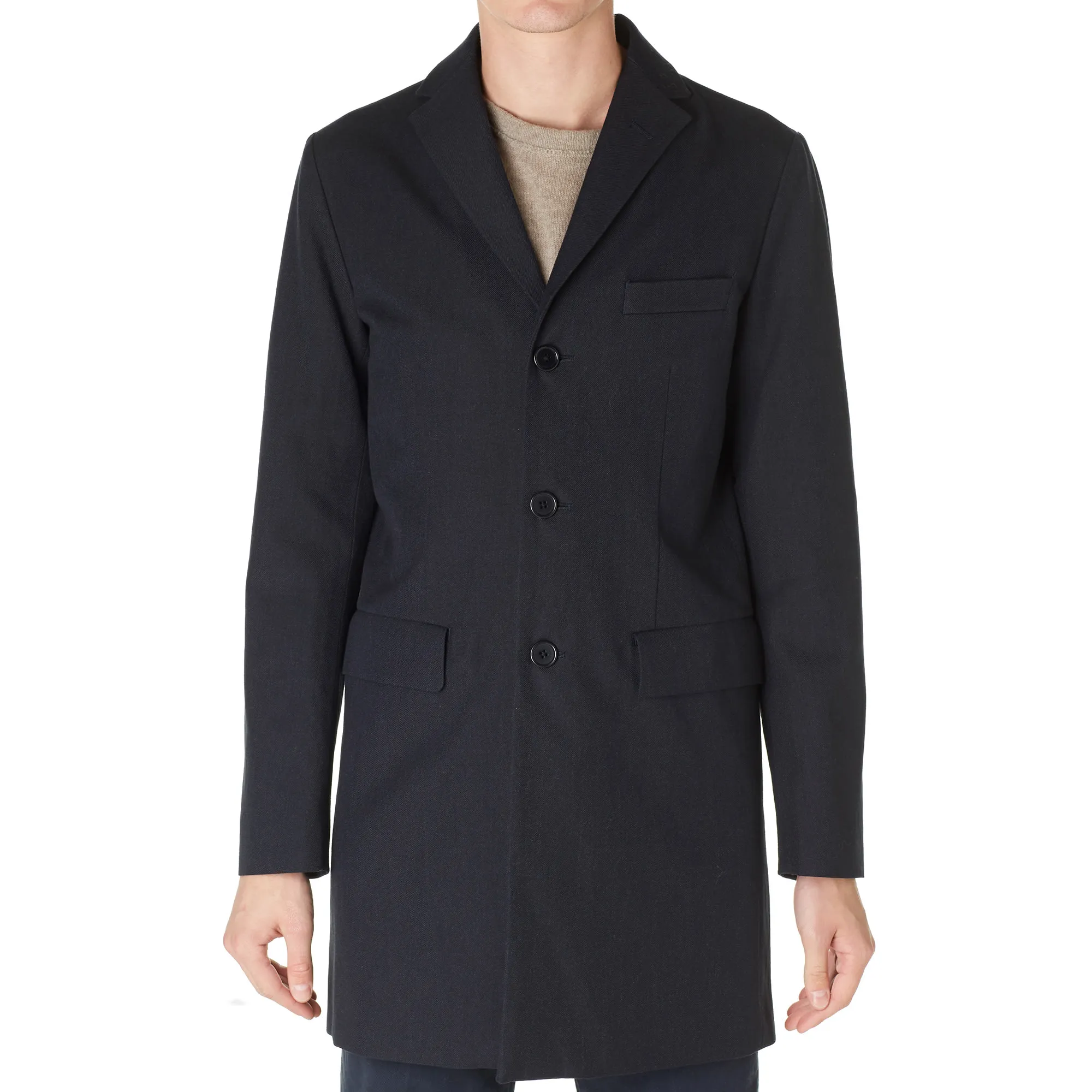 Aspesi Wool City CoatNavy