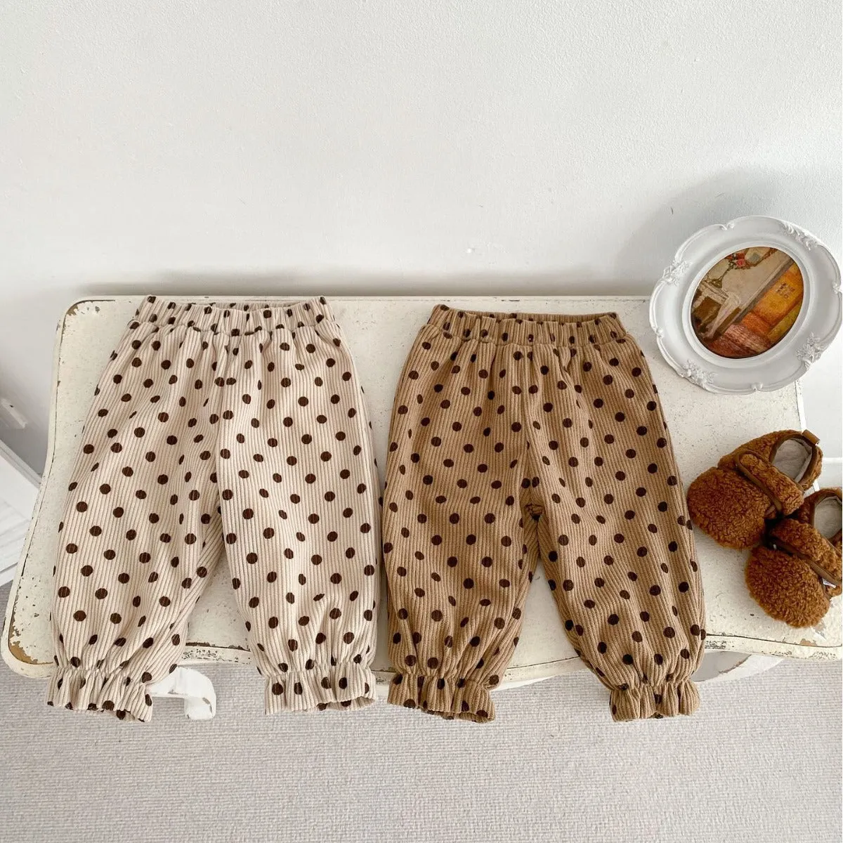 Baby Kid Girls Polka dots Print Pants Wholesale 231019149