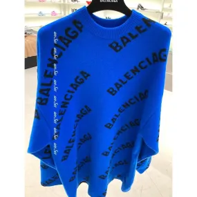 BALENCIAGA  |Crew Neck Casual Style Unisex Wool Street Style Long Sleeves