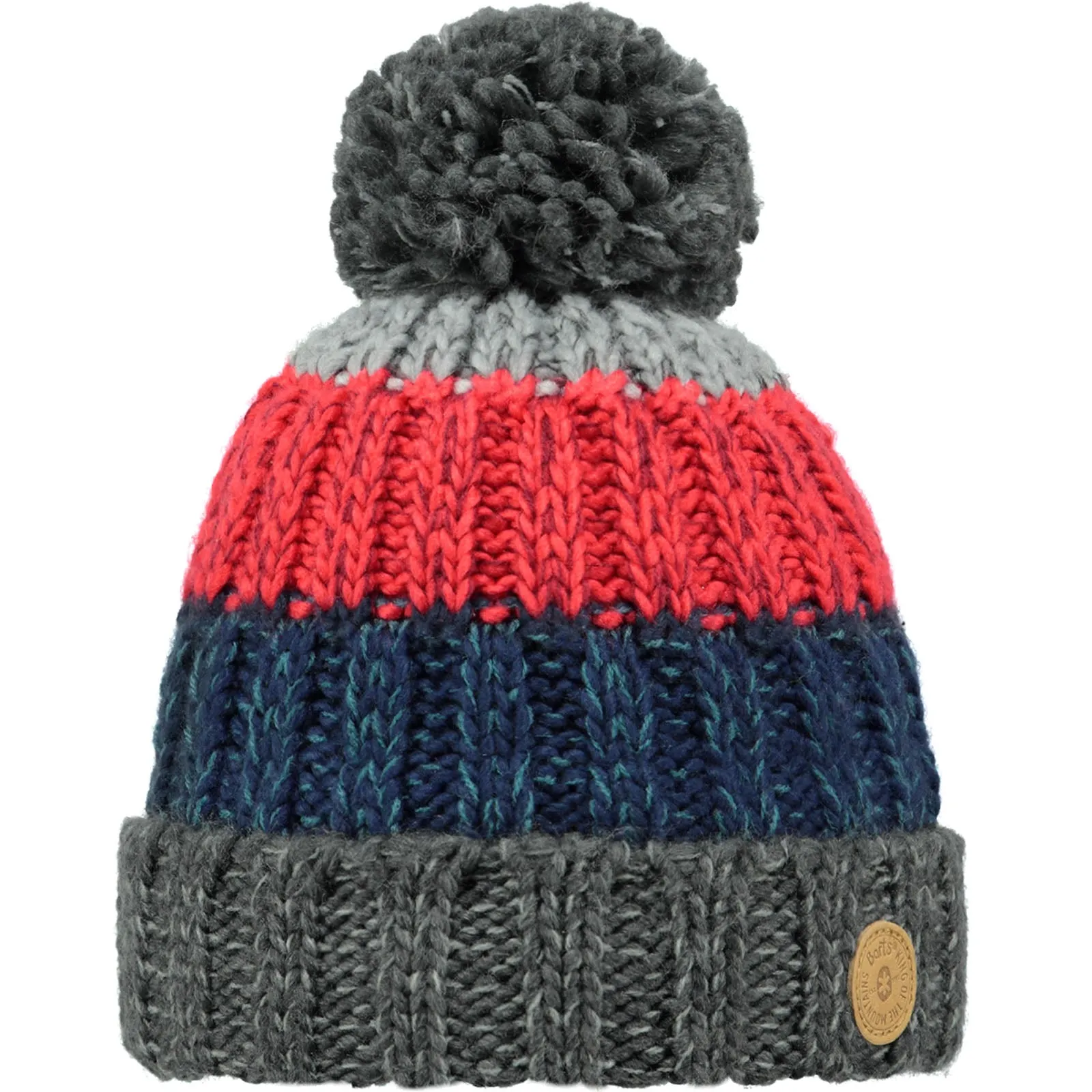 Barts Kids Wilhelm Chunky Cable Knit Bobble Hat