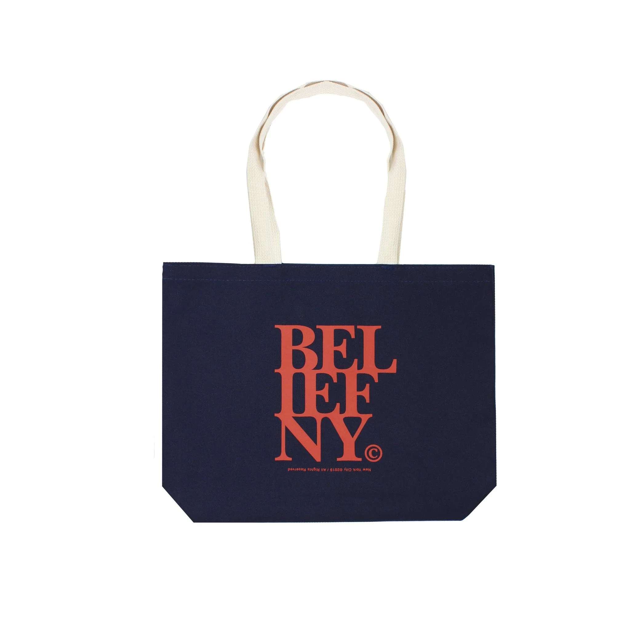 Belief NYC Stacked Tote Bag Navy/Natural