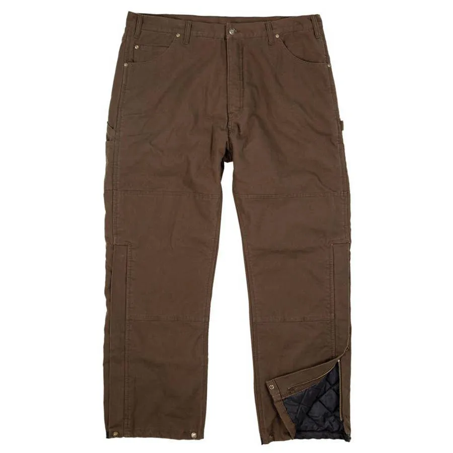 Berne Men's Washed Duck Outer Pants - Bark