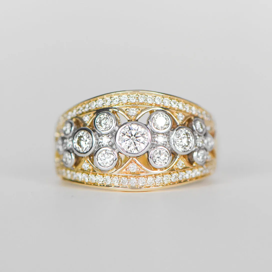 Bezel Set Diamond Dress Ring