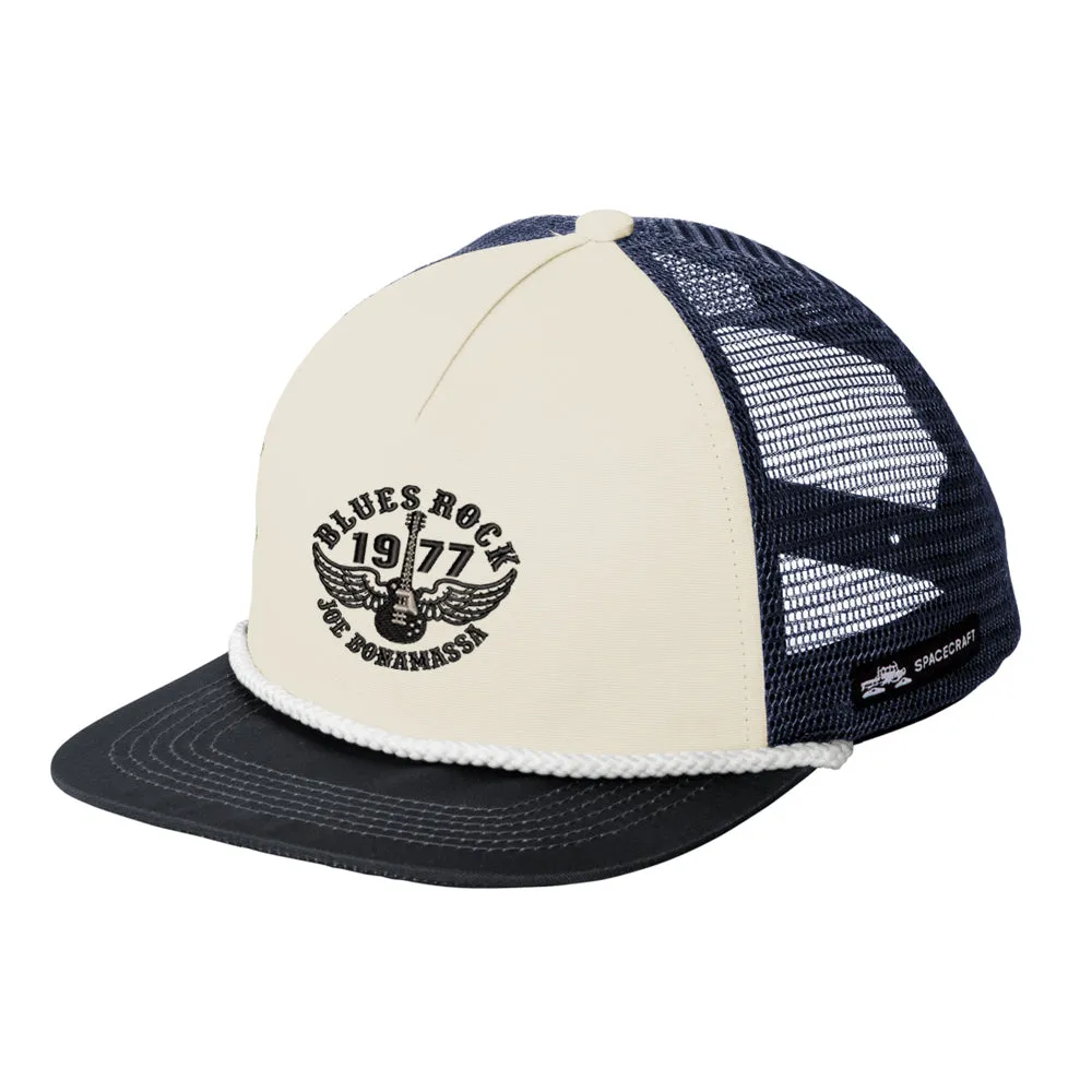 Blues Rock Spacecraft Trucker Hat