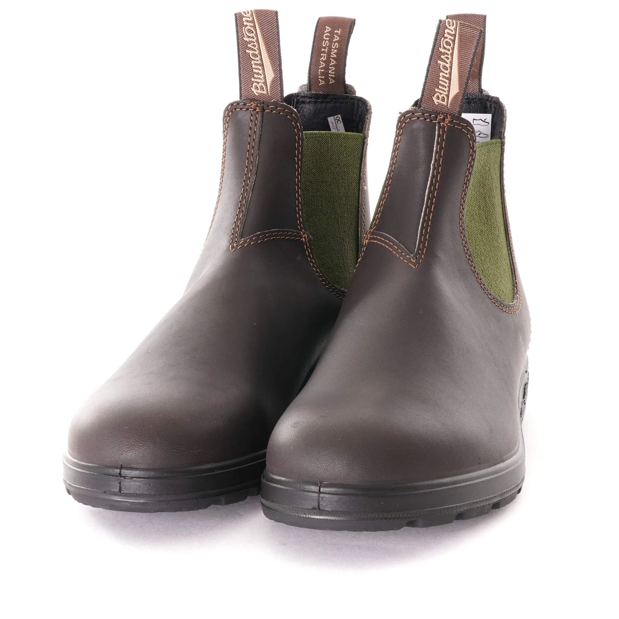 Blundstone 519 Coloured Elastic Sided Boot - Brown/Olive 