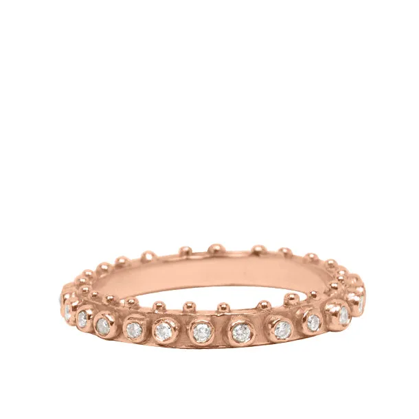 BOHEME ETERNITY DIAMOND END STACK RING