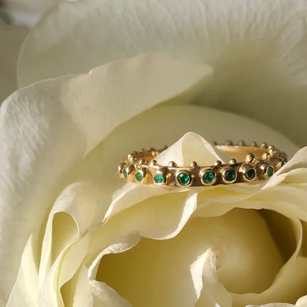 BOHEME ETERNITY DIAMOND END STACK RING