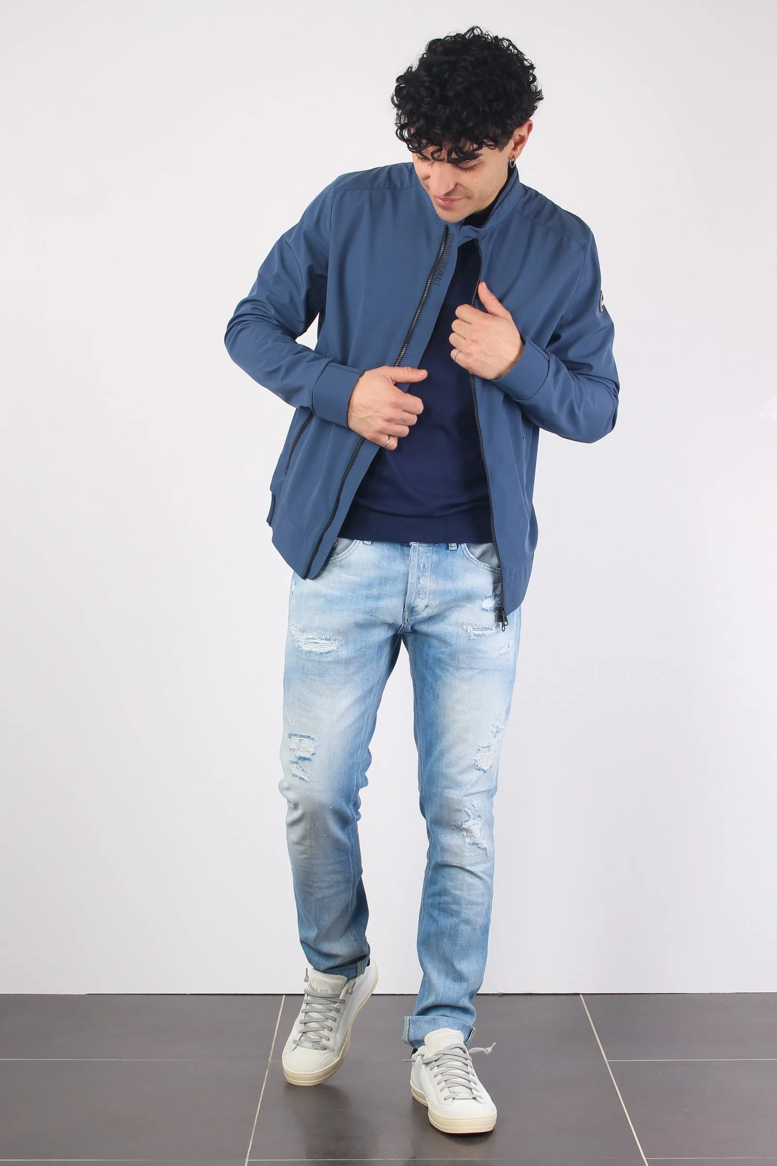 Bomber Soft Shell Dark Blu