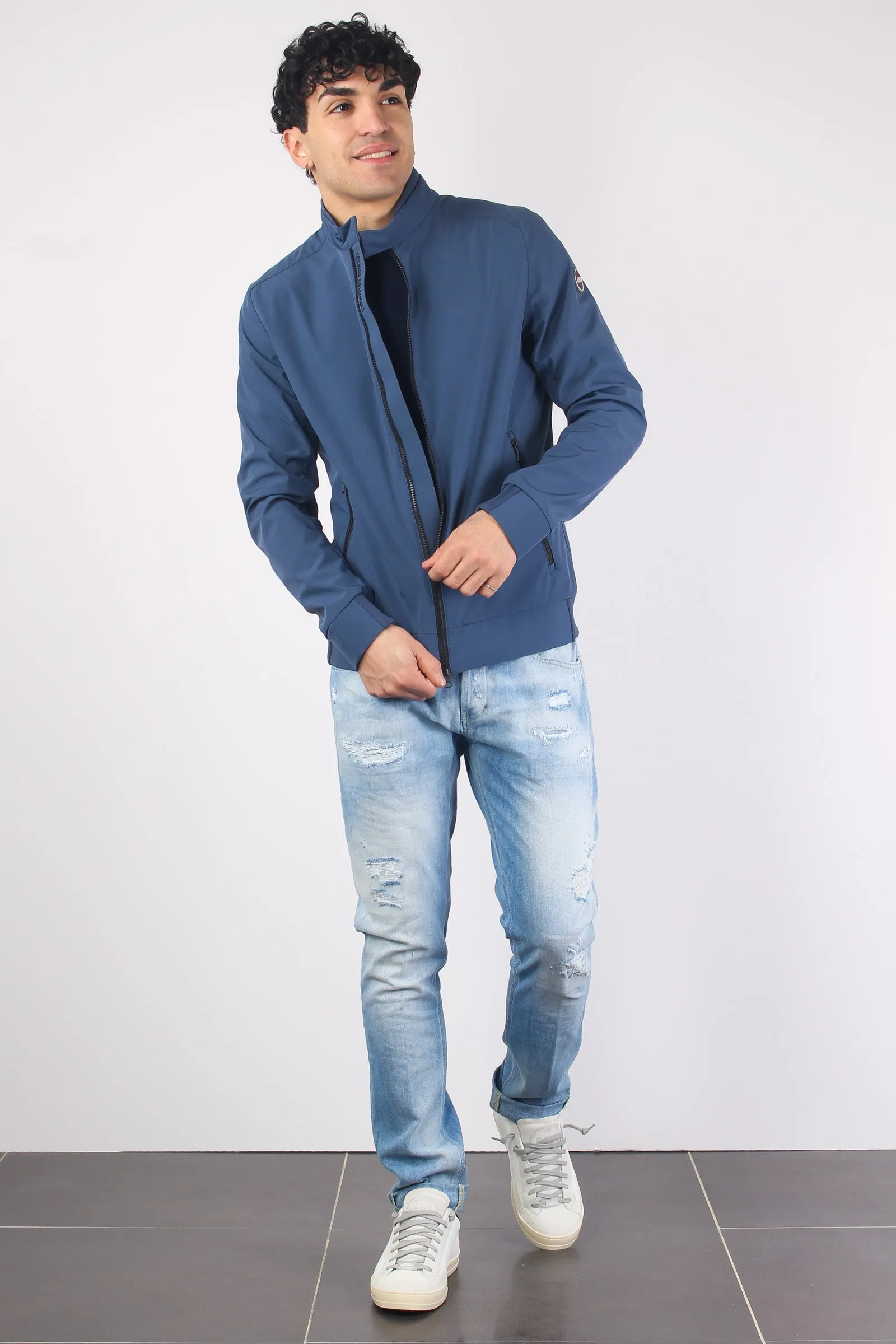 Bomber Soft Shell Dark Blu