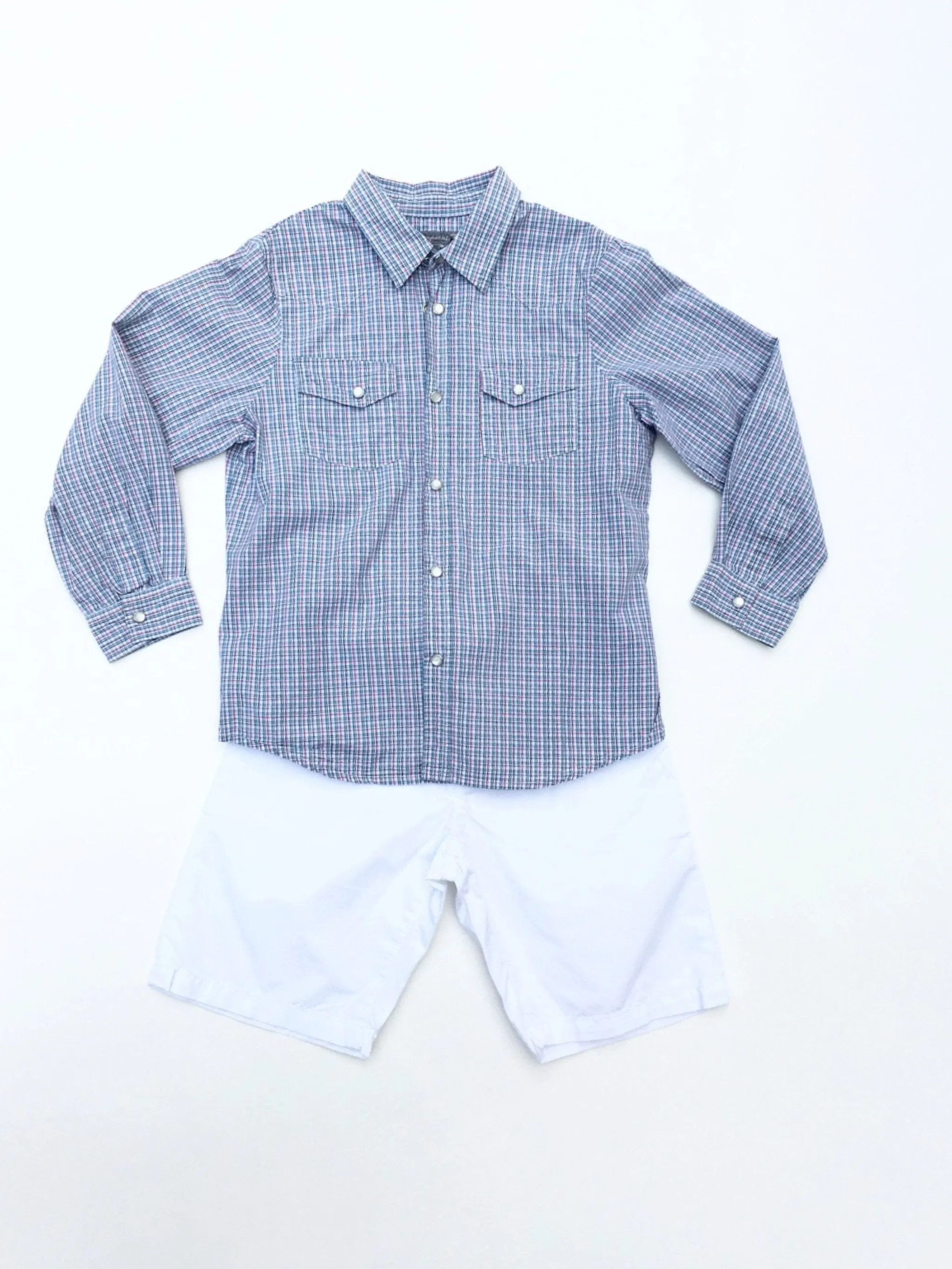 Bonpoint Boys Checked Shirt with Buttons