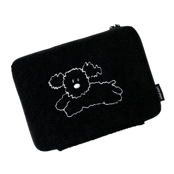 Boucle Cute Dogs Character 11 iPad Laptop Sleeves Cases Protective Covers Purses Handbags Square Sponge Pouches Designer School 