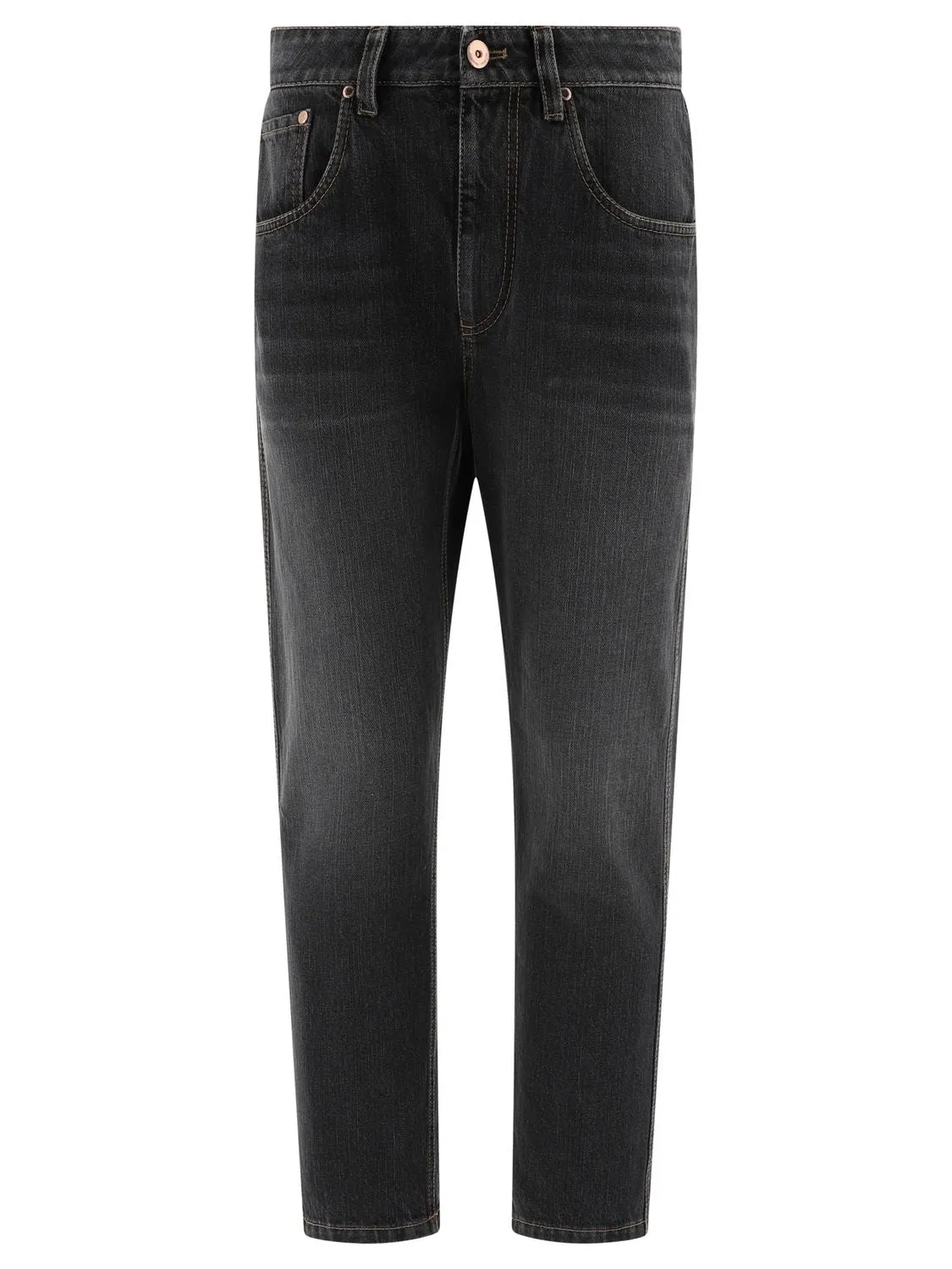 BRUNELLO CUCINELLI Fashionable Gray Jeans for Women | 24SS Denim Collection