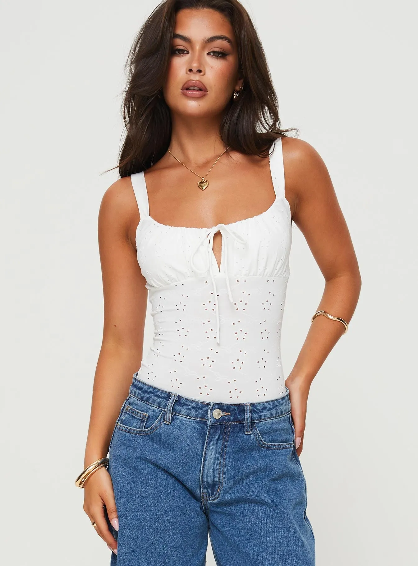 Buring Bodysuit White