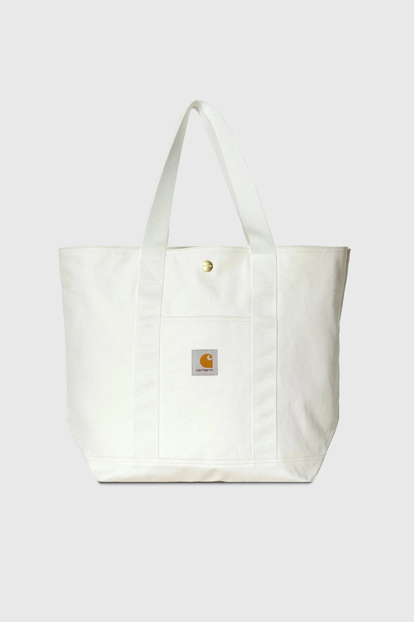 Carhartt WIP Borsa Canvas Tote Cotone Bianco