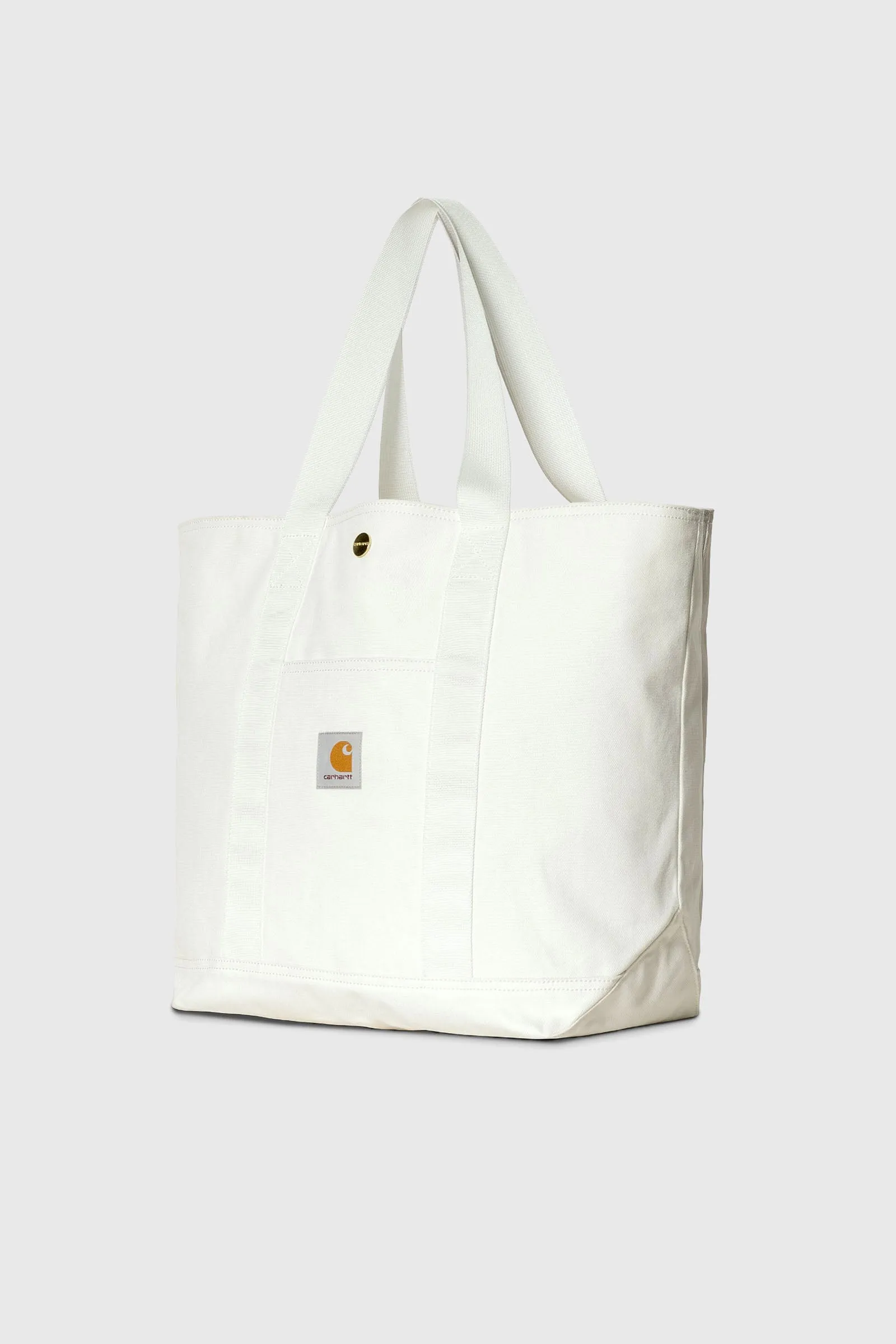 Carhartt WIP Borsa Canvas Tote Cotone Bianco