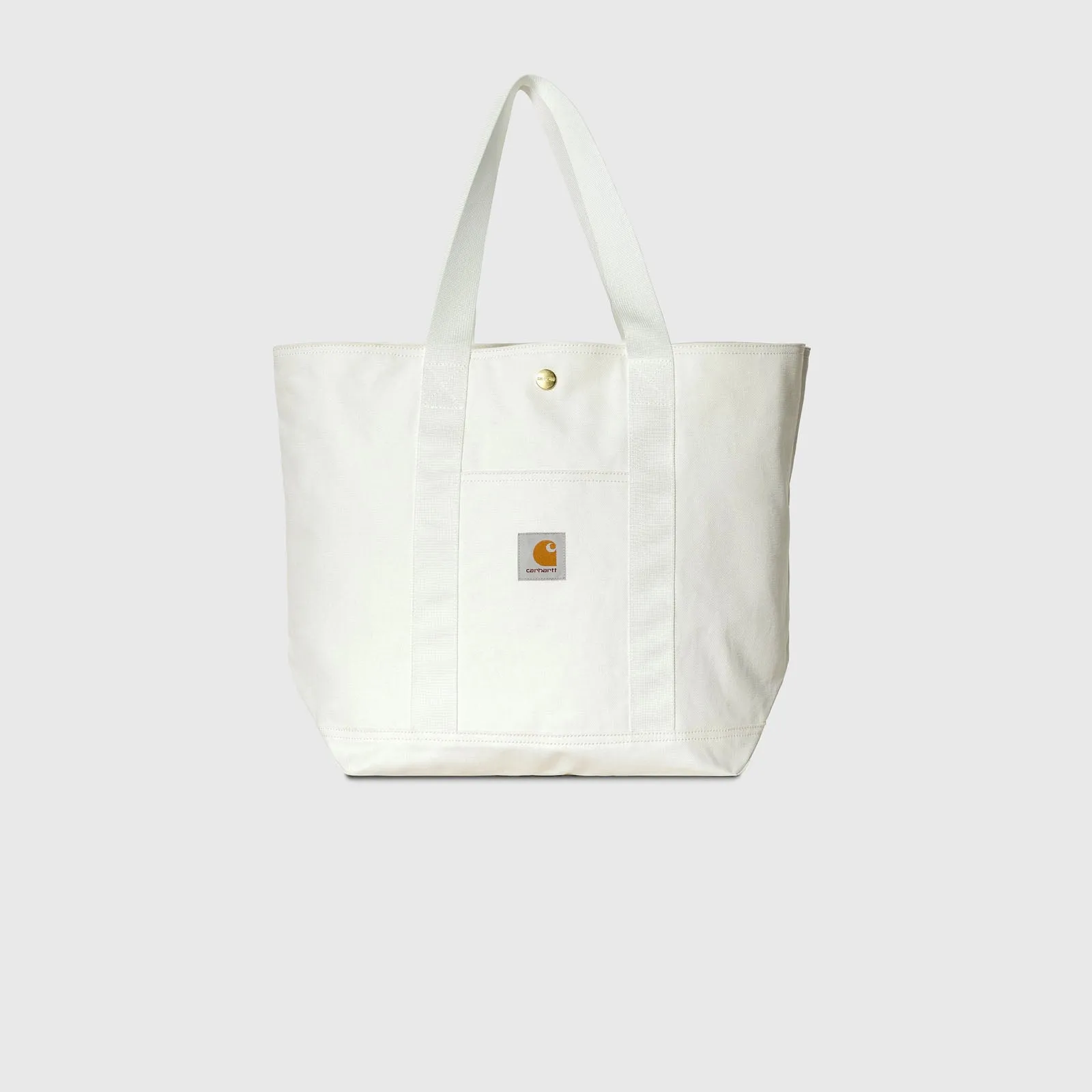 Carhartt WIP Borsa Canvas Tote Cotone Bianco