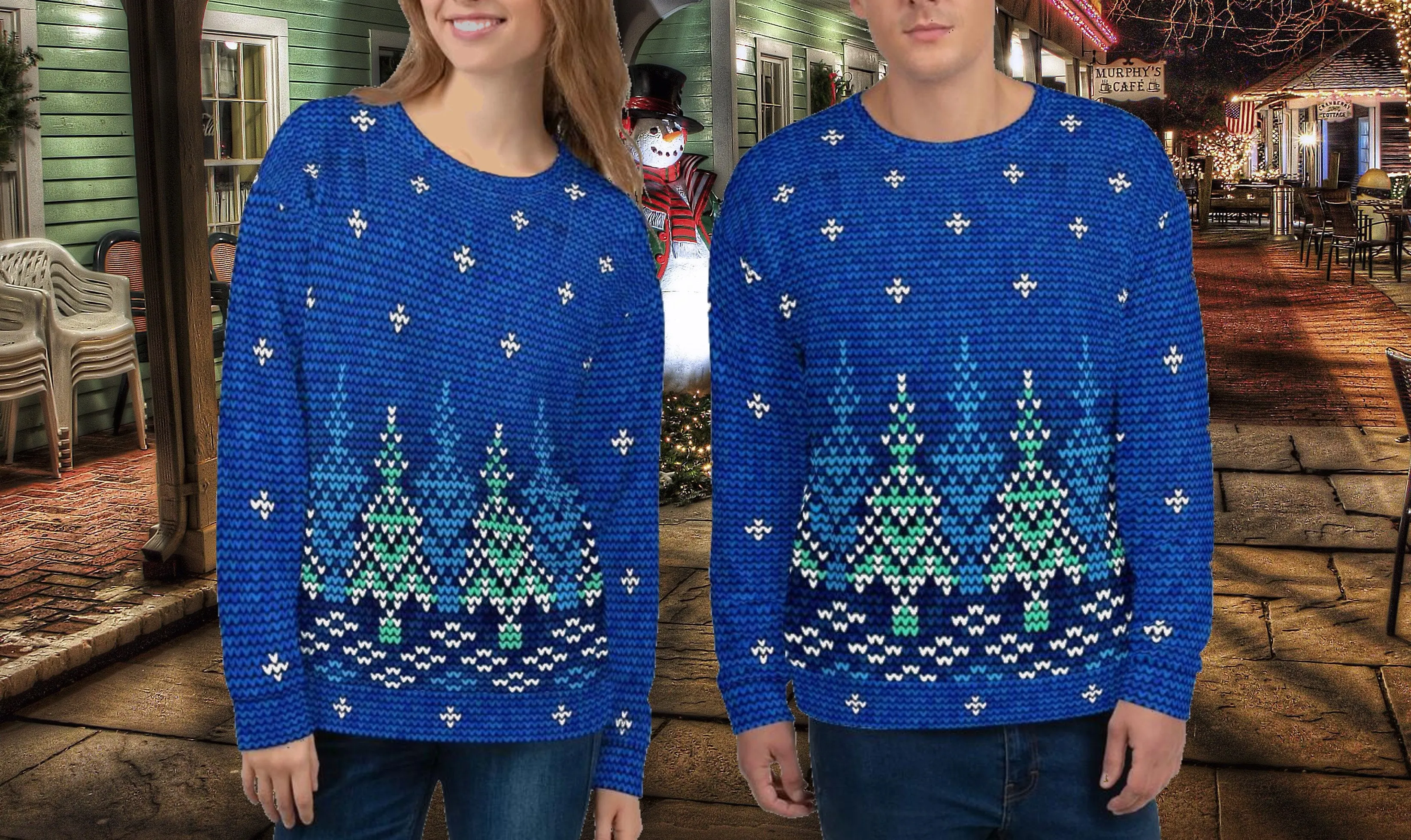 Christmas Sweater Print Unisex Sweatshirt