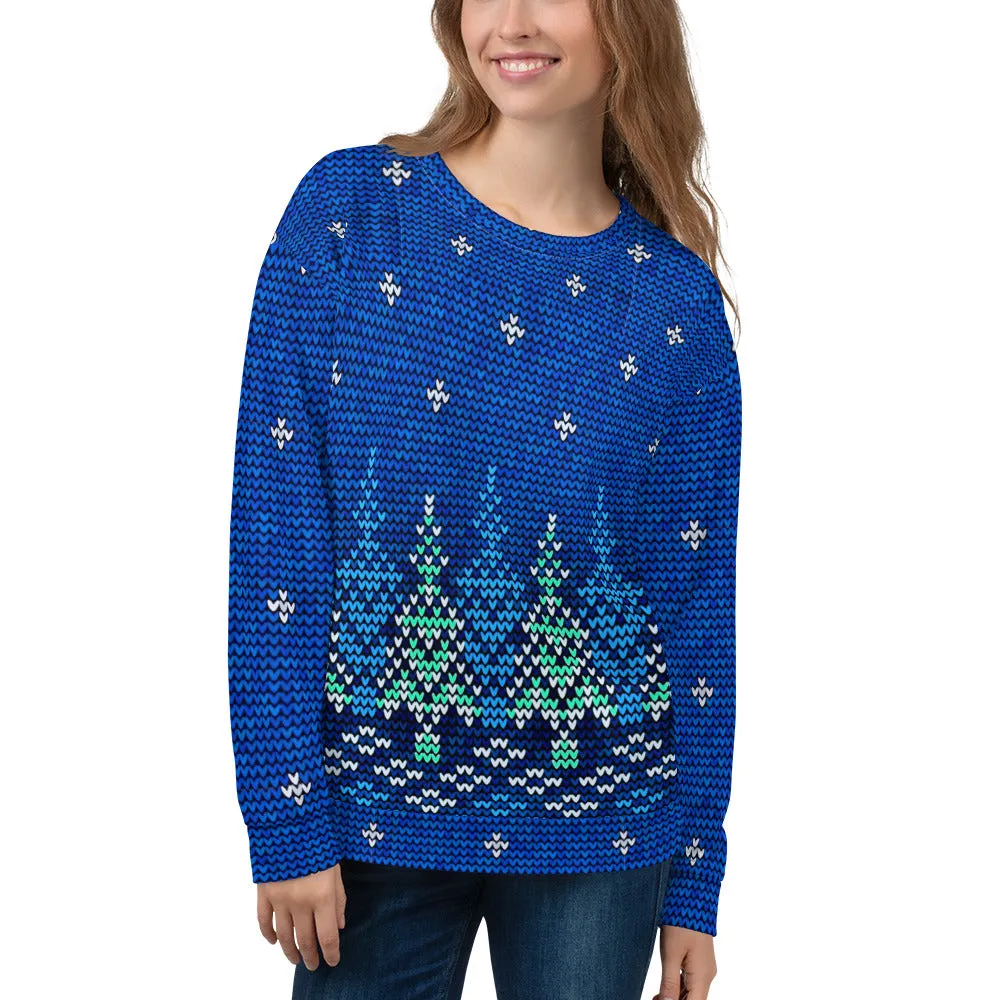 Christmas Sweater Print Unisex Sweatshirt