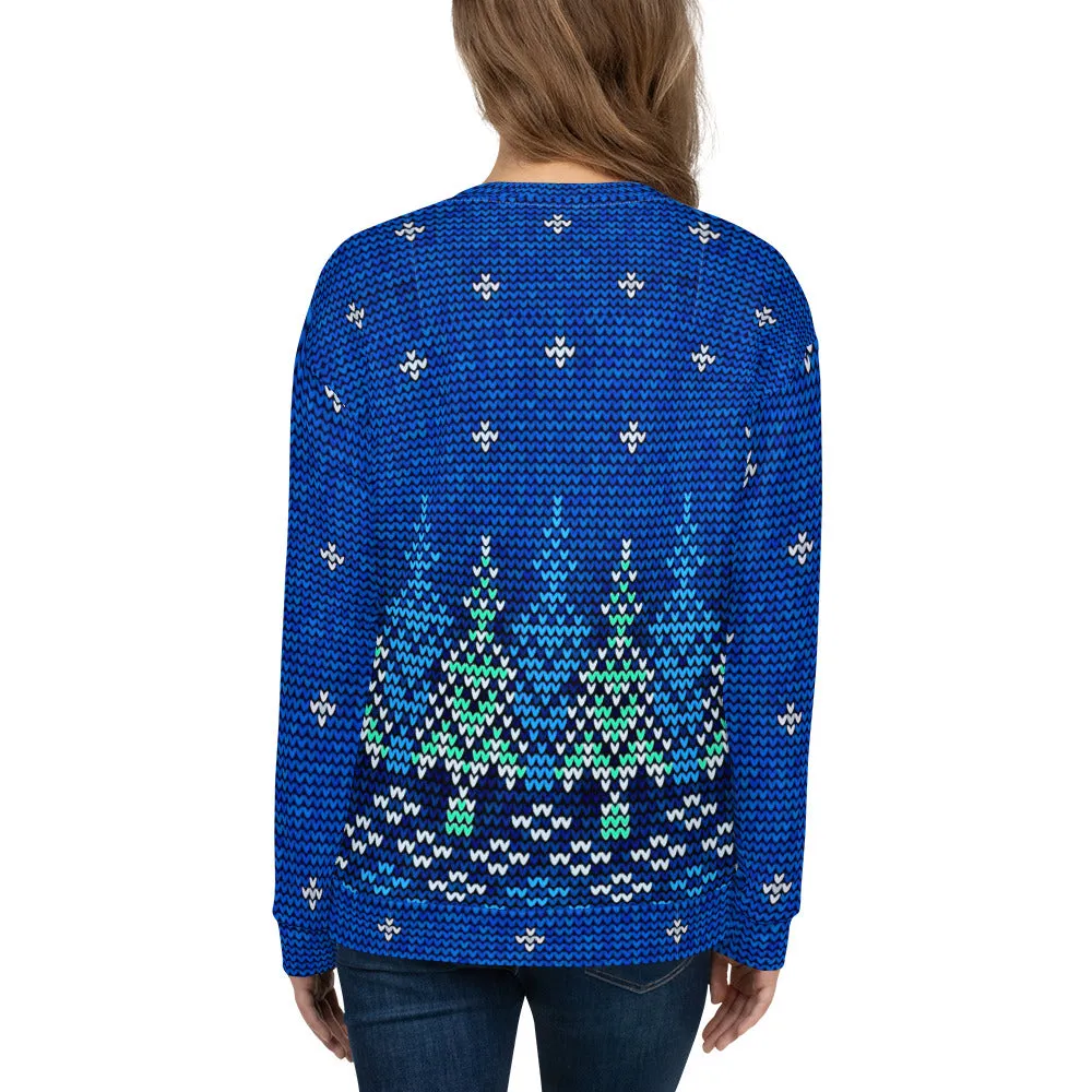 Christmas Sweater Print Unisex Sweatshirt