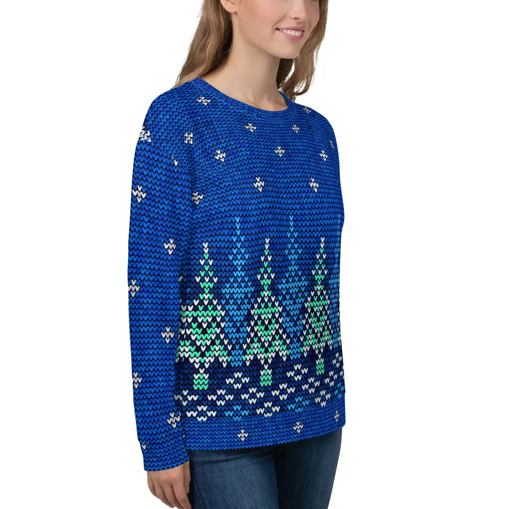 Christmas Sweater Print Unisex Sweatshirt