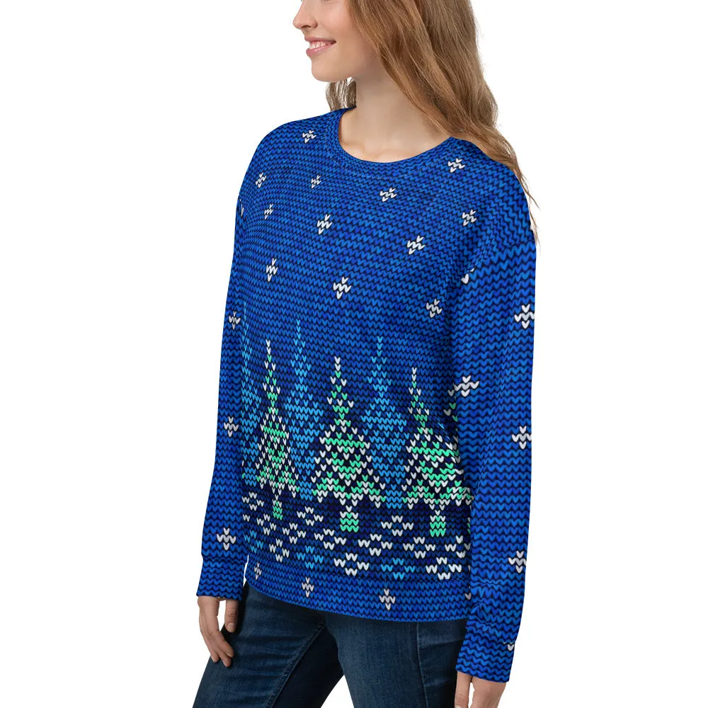 Christmas Sweater Print Unisex Sweatshirt